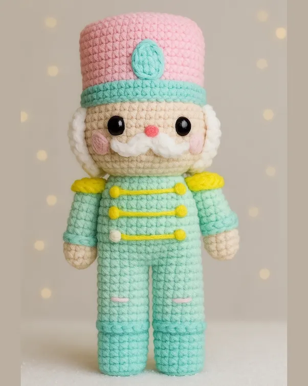 Pieza navideña tejida a crochet