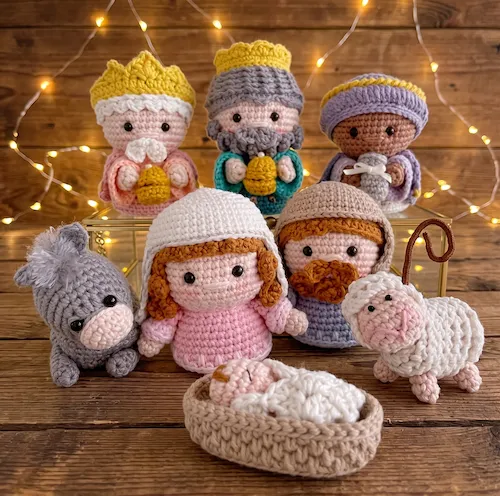 Nacimiento navideño tejido a crochet